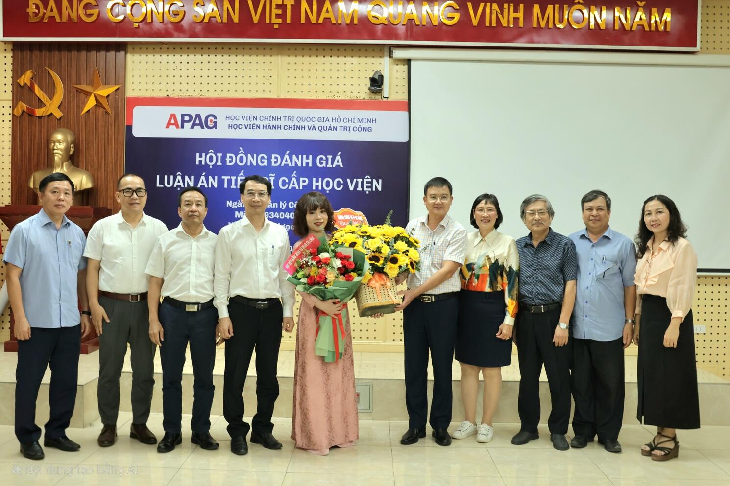 Bảo vệ Luận án Tiến sĩ cấp Học viện: “Chính sách phát triển du lịch bền vững tại vùng Kinh tế trọng điểm miền Trung”