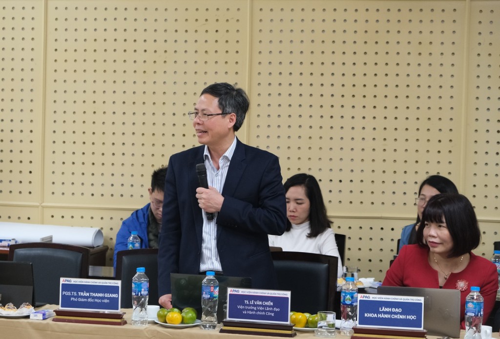 Assoc. Prof. Dr. Le Van Chien, Director General of the Institute of Leadership and Public Administration (HCMA).