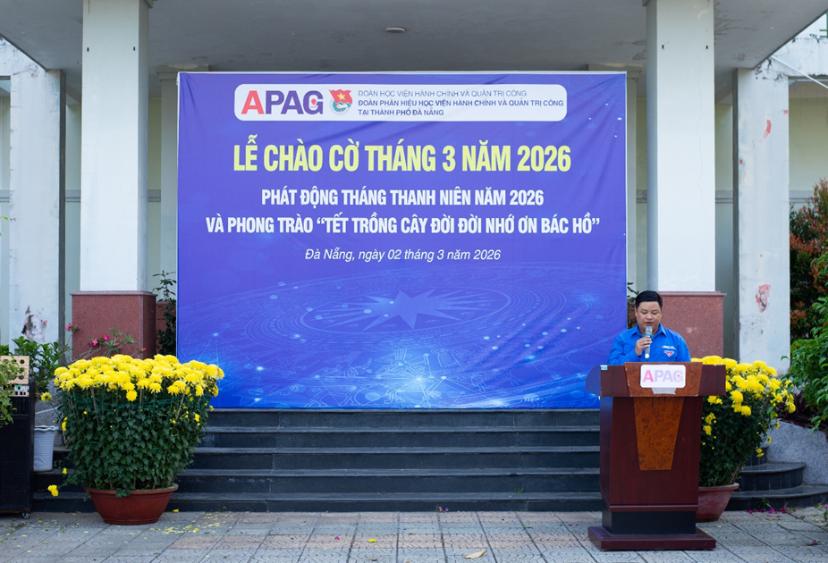 Lễ chào cờ tháng 3, phát động Tháng Thanh niên và ra quân “Tết trồng cây đời đời nhớ ơn Bác Hồ” năm 2026