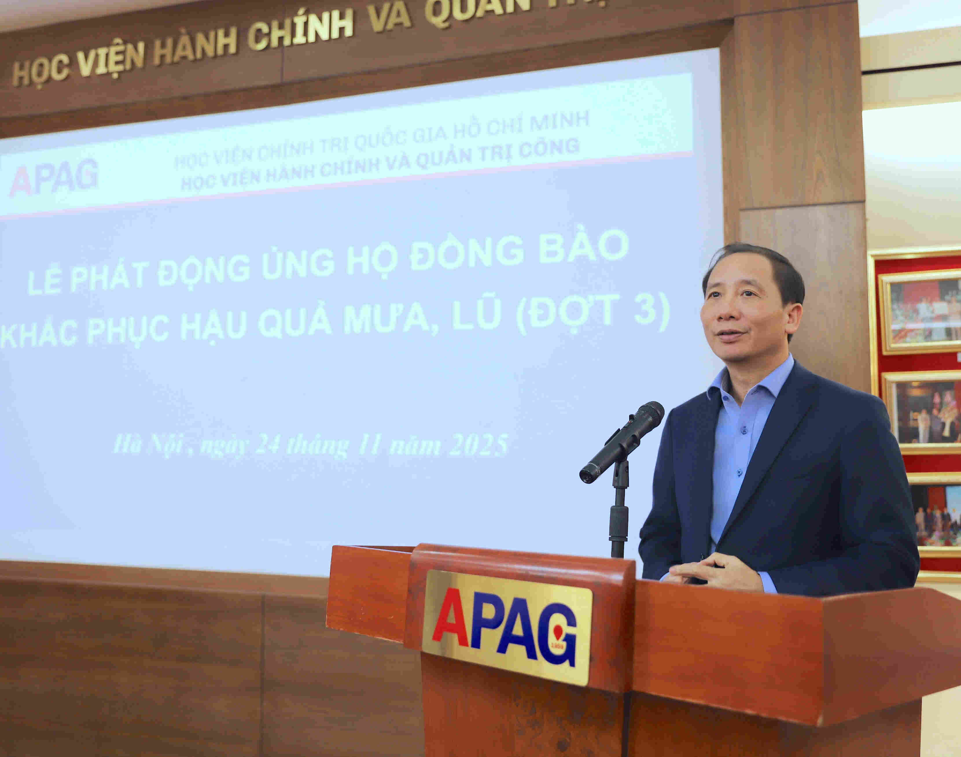 Học viện Hành chính và Quản trị công phát động ủng hộ đồng bào các địa phương bị thiệt hại do mưa, lũ (đợt 3)