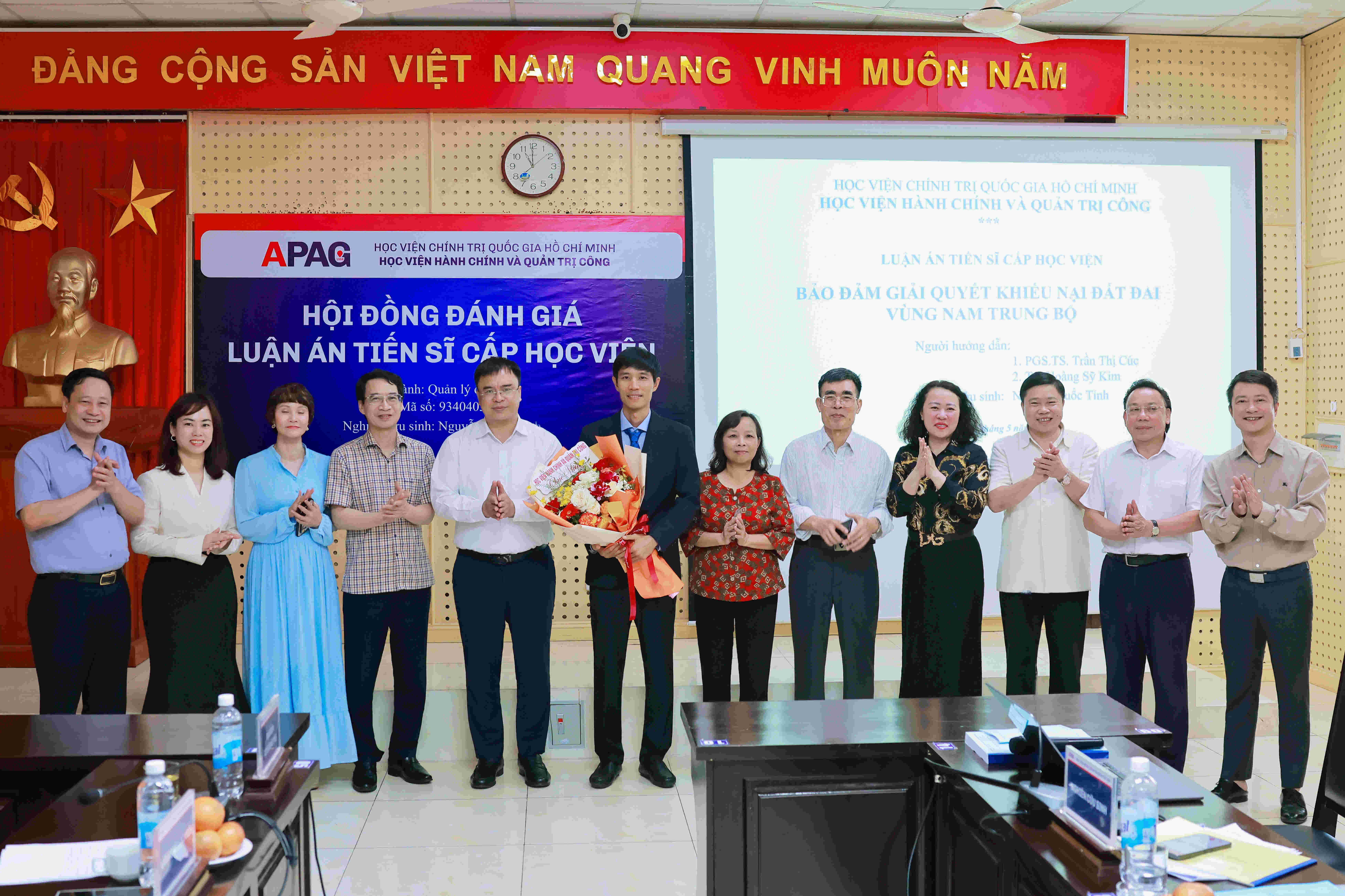 Bảo vệ Luận án Tiến sĩ cấp Học viện: “Bảo đảm giải quyết khiếu nại đất đai vùng Nam Trung Bộ”