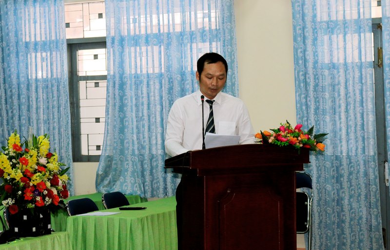 Đồng chí Phạm Ngọc Đại thông qua báo cáo tình hình đảng viên, thẩm tra tư cách đại biểu dự Đại hội