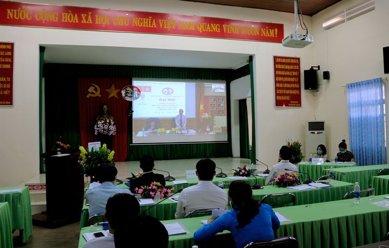 Đồng chí Vũ Thanh Xuân – Phó Bí thư Đảng ủy Học viện Hành chính Quốc gia phát biểu tại Đại hội