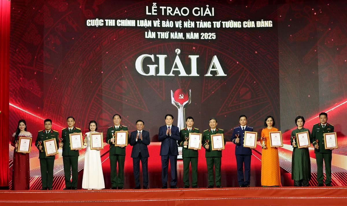 Trao giải Cuộc thi chính luận về bảo vệ nền tảng tư tưởng của Đảng lần thứ Năm, năm 2025