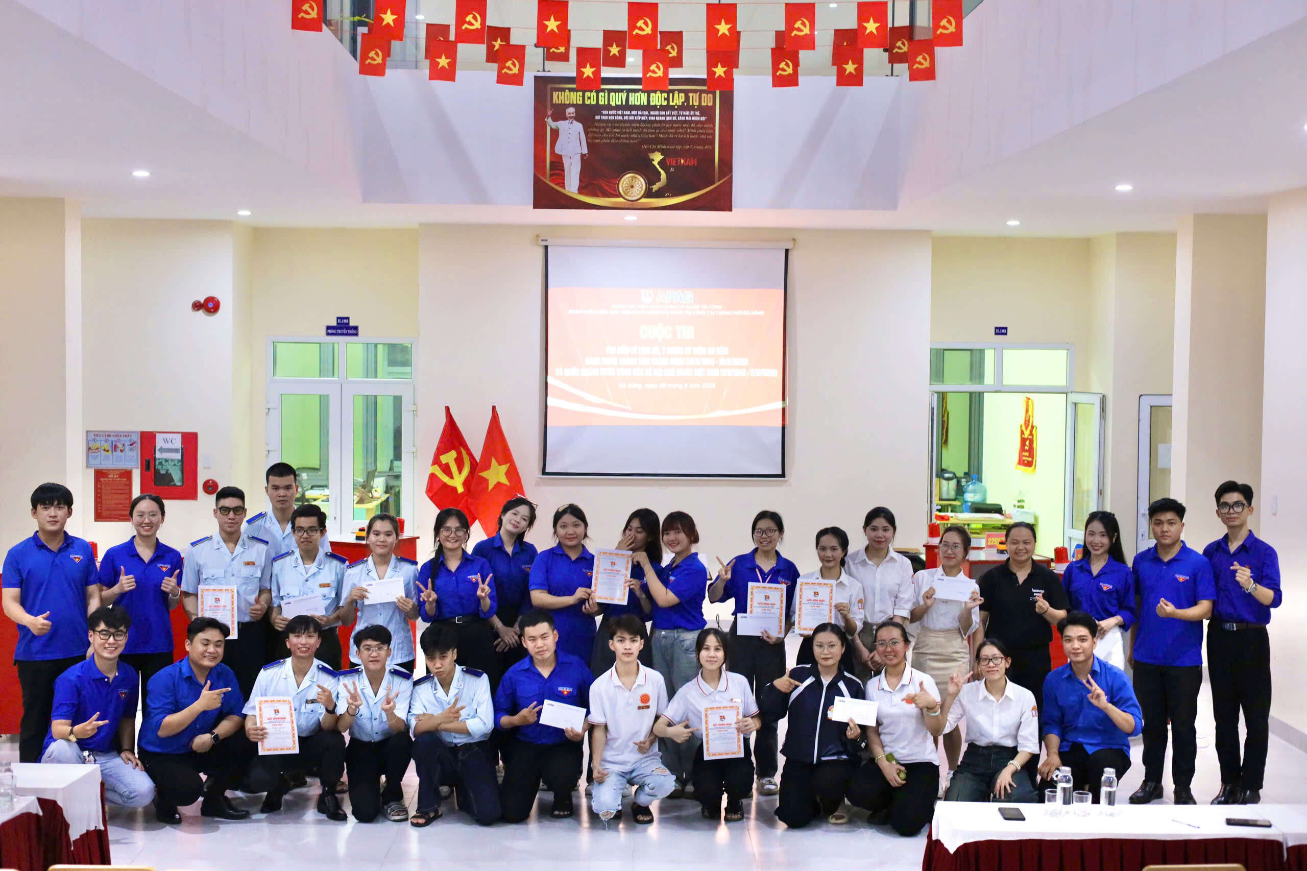 Đoàn Thanh niên Phân hiệu Học viện tại thành phố Đà Nẵng tổ chức các hoạt động chào mừng kỷ niệm 80 năm Quốc khánh Nước CHXHCN Việt Nam