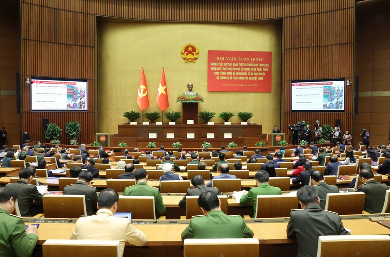 Hội nghị toàn quốc nghiên cứu, học tập, quán triệt và triển khai thực hiện Nghị quyết số 79-NQ/TW về phát triển kinh tế nhà nước và Nghị quyết số 80-NQ/TW về phát triển văn hóa Việt Nam
