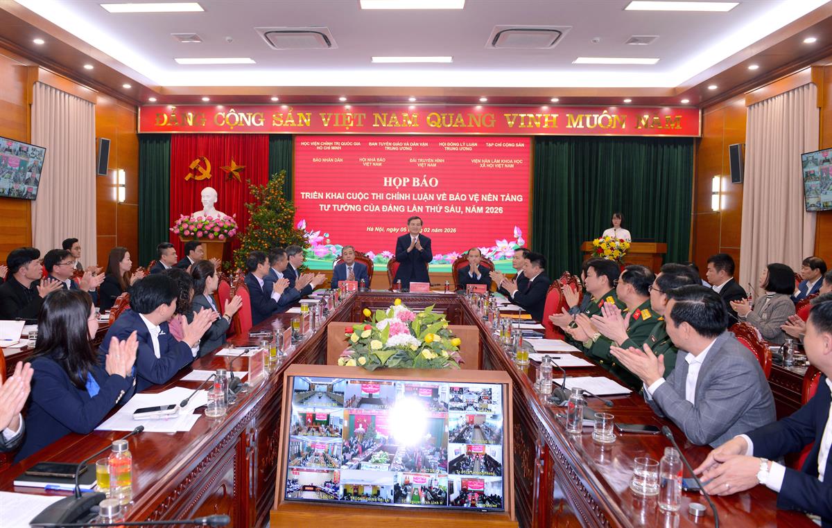 Họp báo triển khai Cuộc thi chính luận về bảo vệ nền tảng tư tưởng của Đảng lần thứ sáu, năm 2026