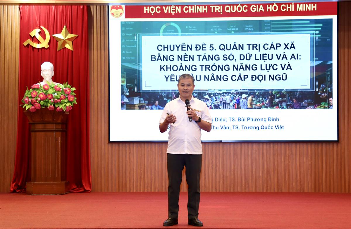 Quản trị cấp xã bằng nền tảng số, dữ liệu và AI: Khoảng trống năng lực và yêu cầu nâng cấp đội ngũ