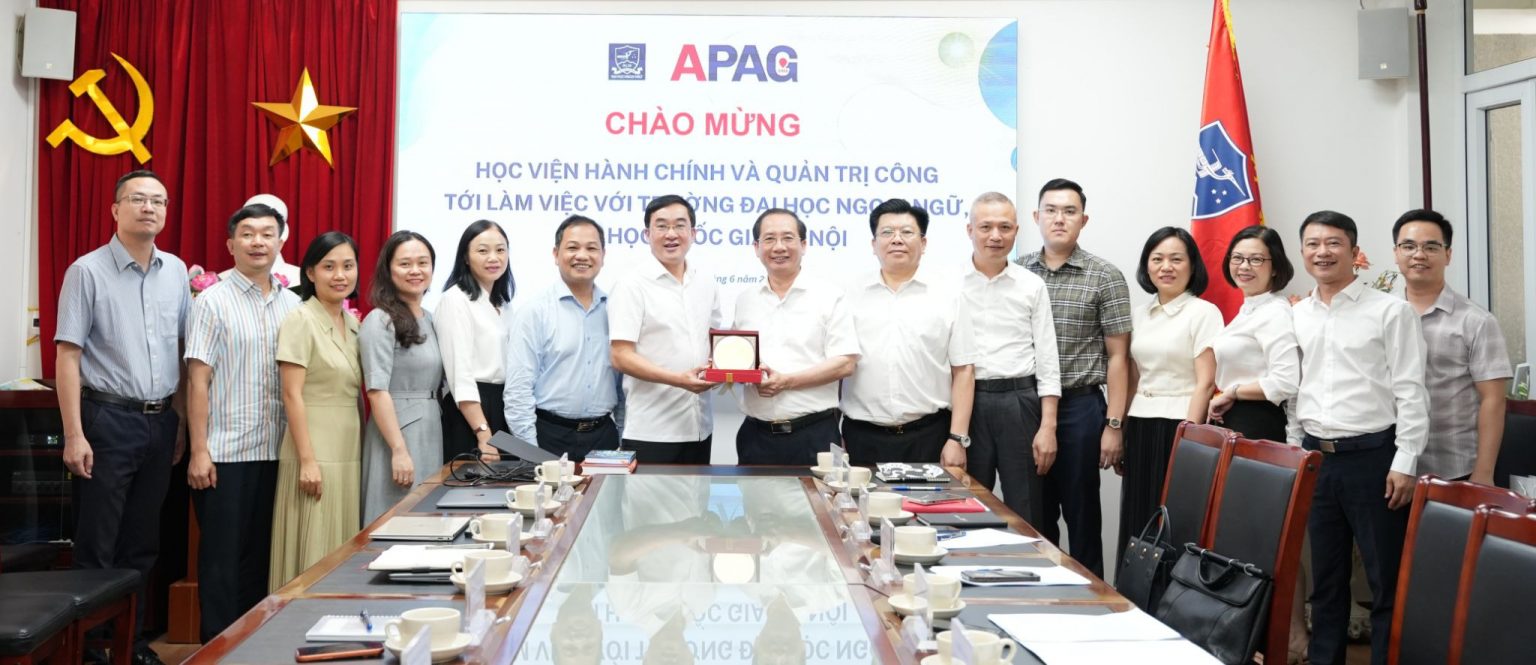 Học viện Hành chính và Quản trị công tăng cường hợp tác với Trường Đại học Ngoại ngữ, Đại học Quốc gia Hà Nội