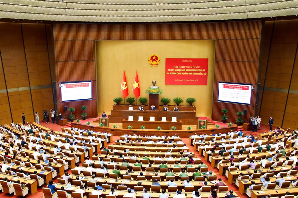 Học viện Hành chính và Quản trị công dự Hội nghị toàn quốc sơ kết 1 năm vận hành mô hình tổ chức tổng thể của hệ thống chính trị, mô hình chính quyền 3 cấp