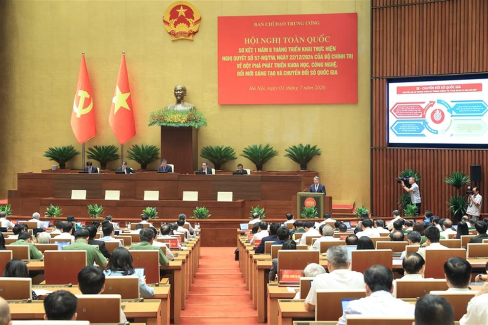 Học viện Hành chính và Quản trị công dự Hội nghị toàn quốc sơ kết 1 năm 6 tháng triển khai thực hiện Nghị quyết số 57