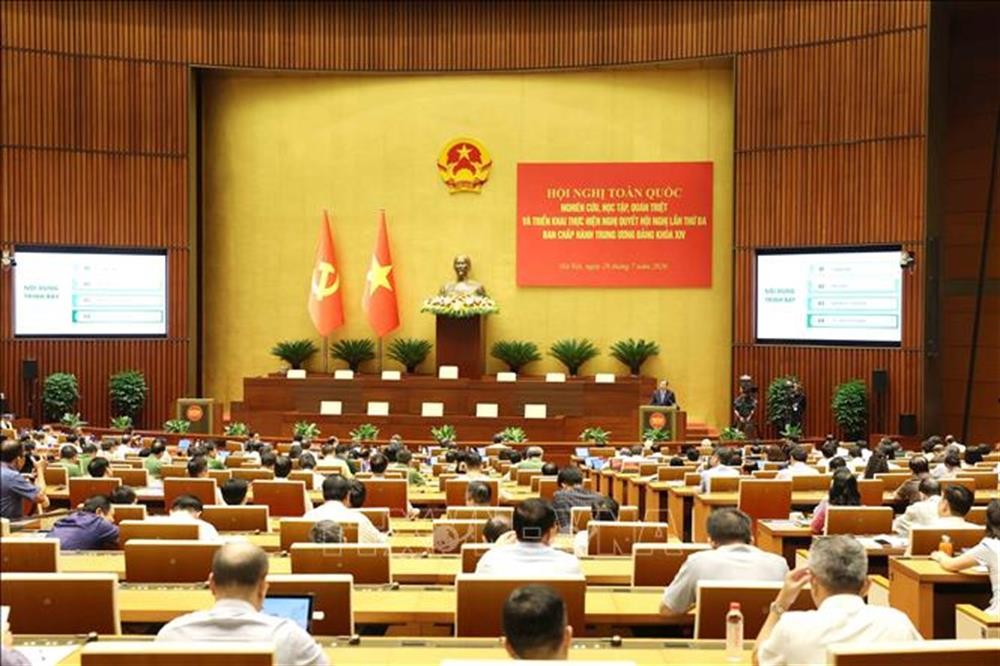 Hội nghị toàn quốc nghiên cứu, học tập, quán triệt và triển khai thực hiện Nghị quyết Hội nghị Trung ương 3, khóa XIV
