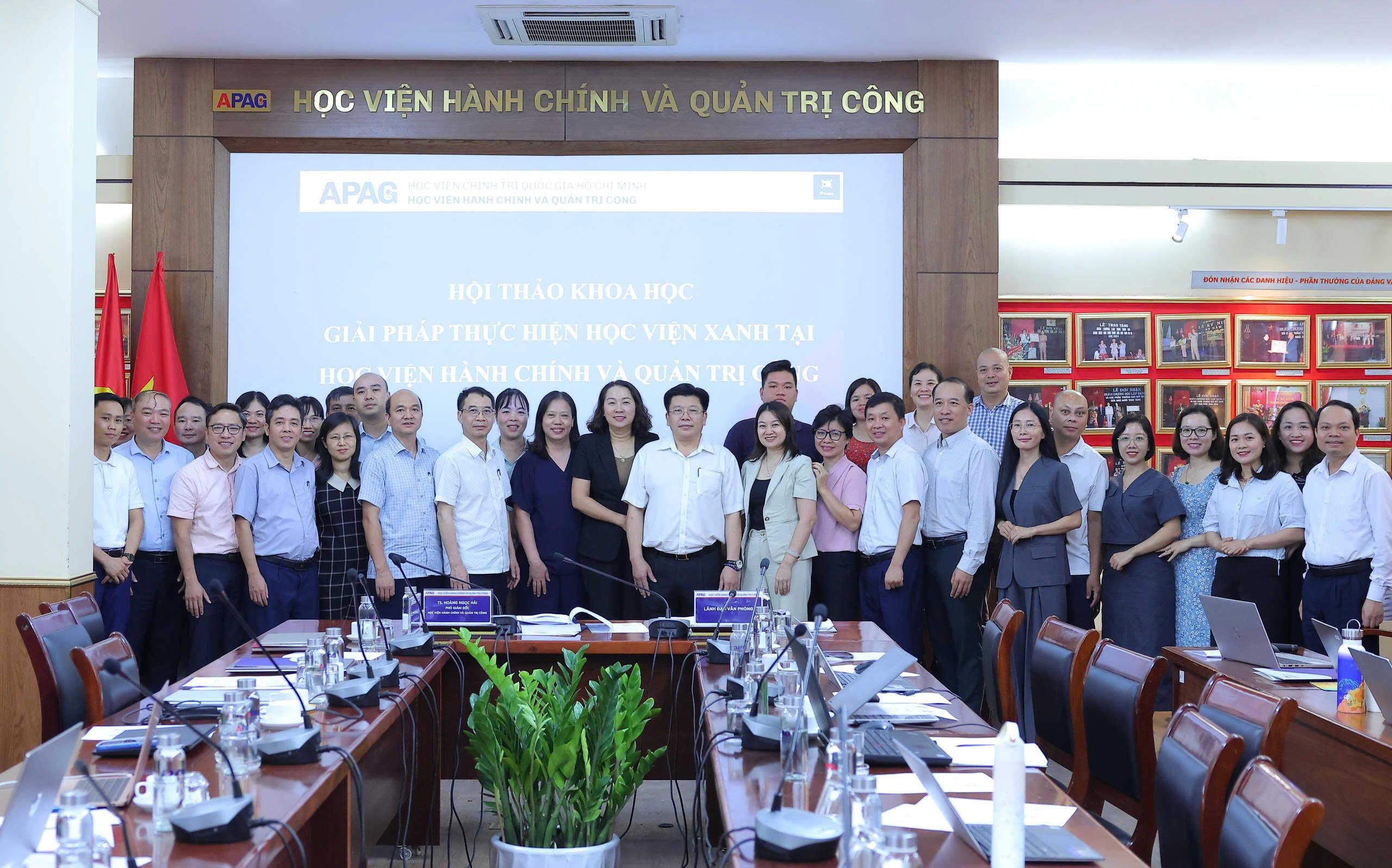Hội thảo khoa học: Giải pháp thực hiện Học viện Xanh tại Học viện Hành chính và Quản trị công trong giai đoạn hiện nay