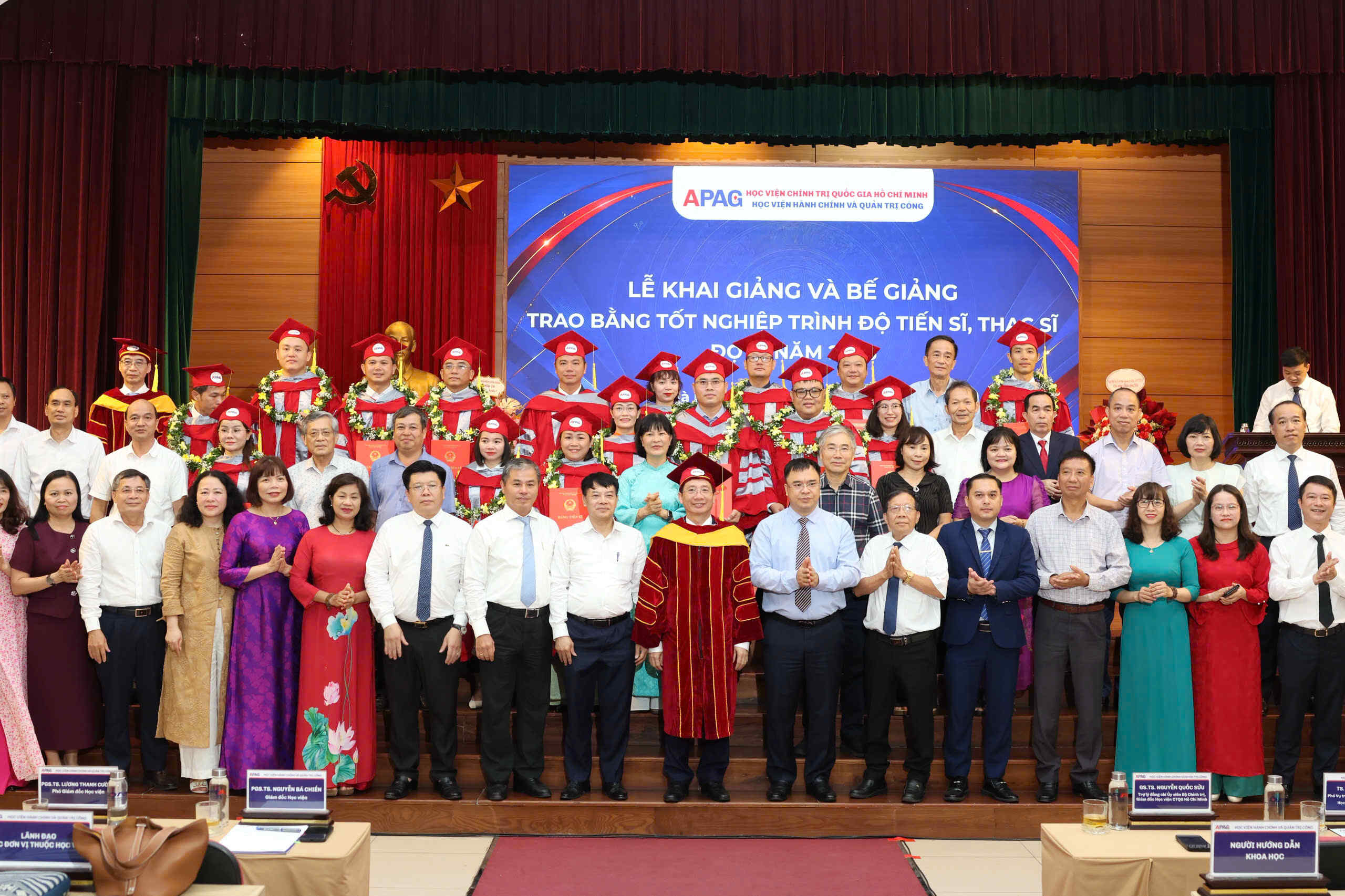 Học viện Hành chính và Quản trị công tổ chức Lễ Bế giảng, trao bằng tốt nghiệp trình độ tiến sĩ, thạc sĩ đợt 1 năm 2026