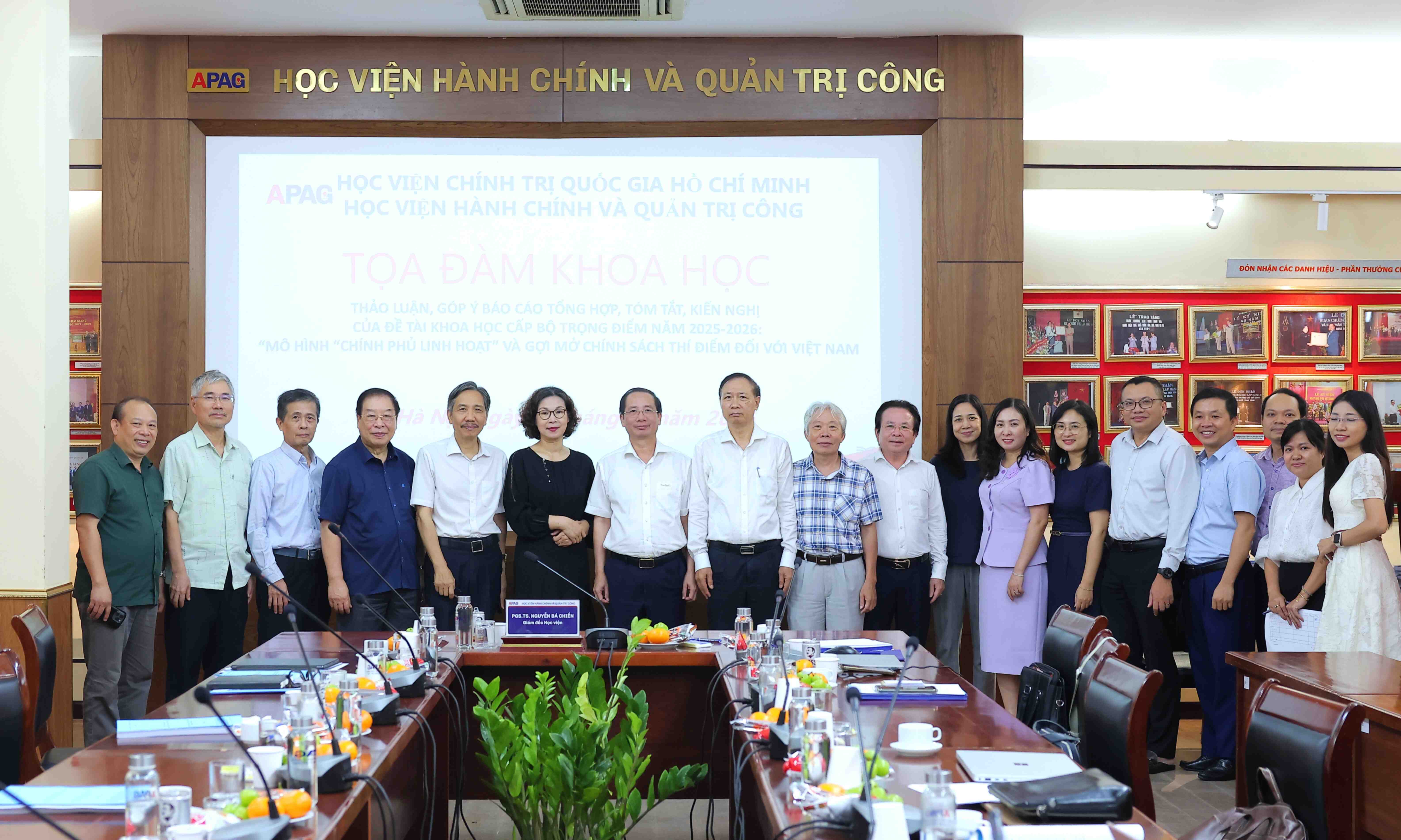 Tọa đàm khoa học: Thảo luận, góp ý báo cáo tổng hợp, tóm tắt, kiến nghị của đề tài khoa học cấp Bộ trọng điểm năm 2025 - 2026: “Mô hình chính phủ linh hoạt và gợi mở chính sách thí điểm đối với Việt Nam”